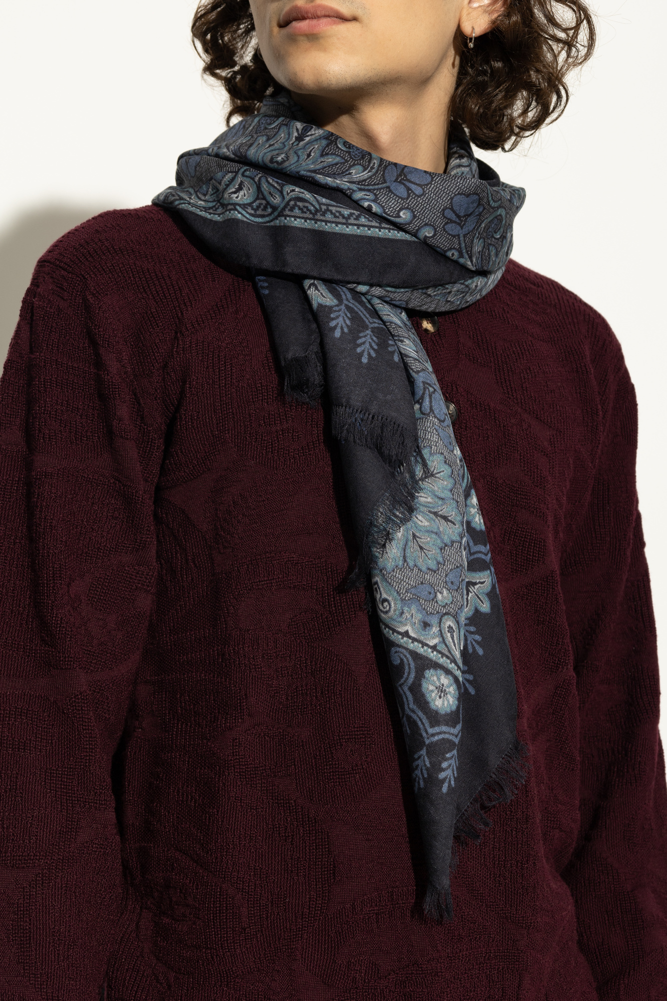 Blue Patterned scarf Etro - Vitkac AS